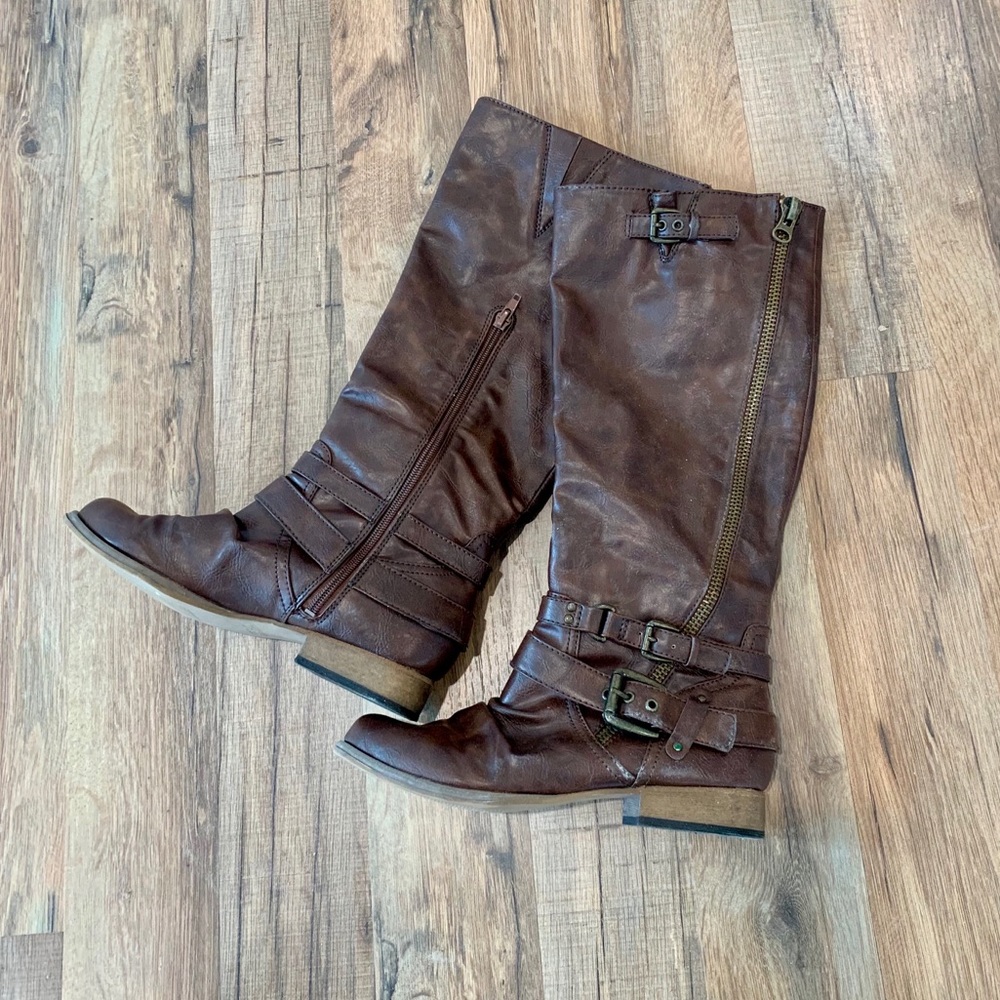 Carlos by Carlos Santana Hanna Tall Brown Boot